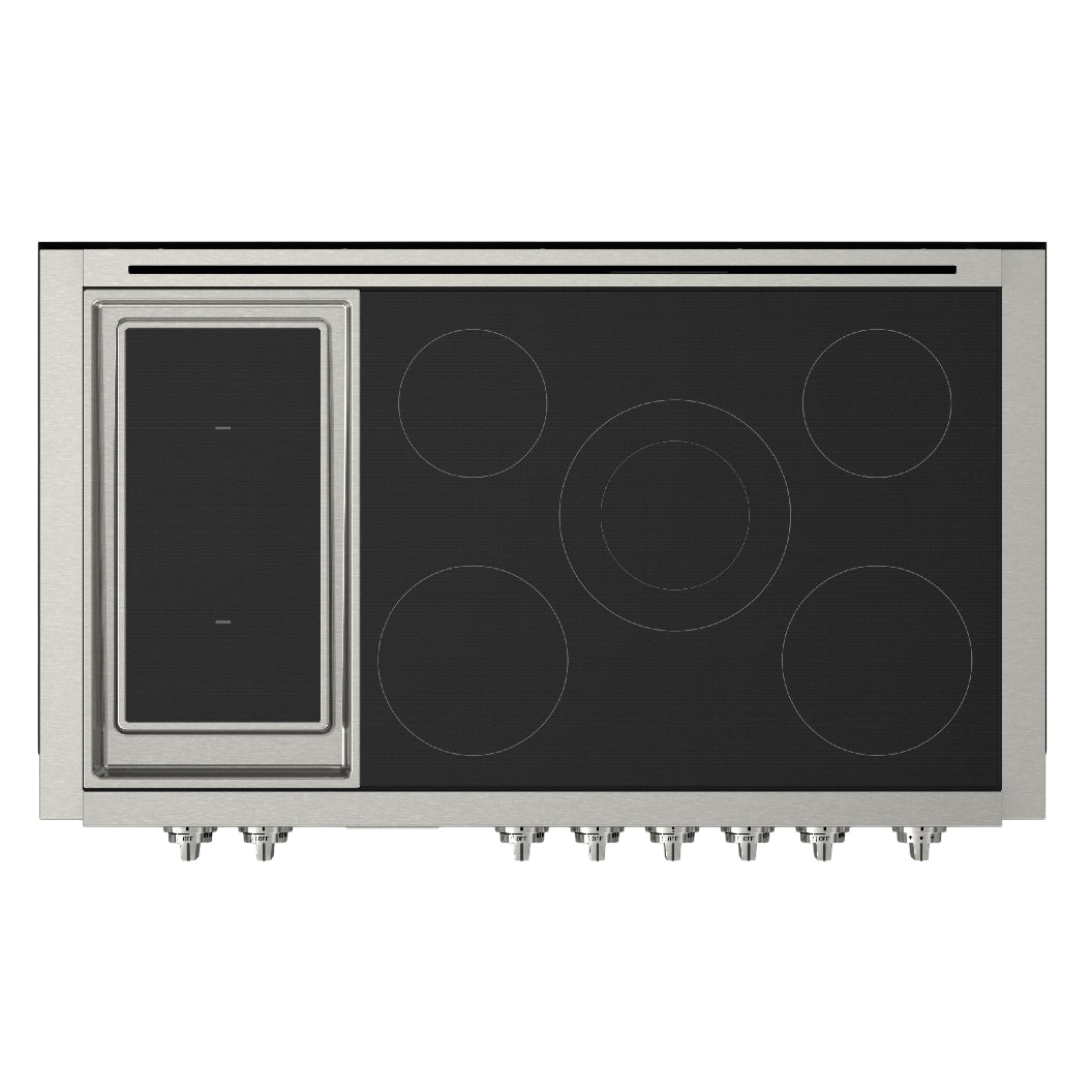Dessus de cuisinière à induction Sofia 48 po, Inox avec 7 zones