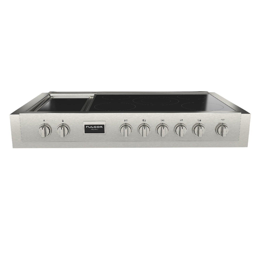 Dessus de cuisinière à induction Sofia 48 po, Inox avec 7 zones