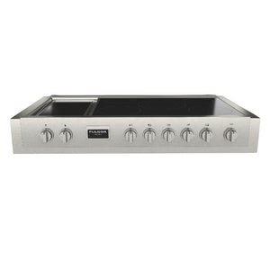 Dessus de cuisinière à induction Sofia 48 po, Inox avec 7 zones