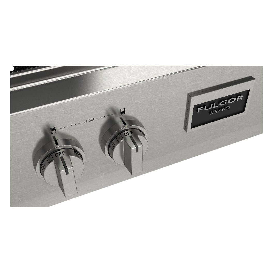 Dessus de cuisinière à induction Sofia 48 po, Inox avec 7 zones