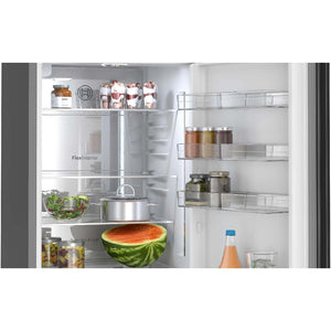 Réfrigérateur congélateur inférieur 24 po, 14,1 pi³ Noir - Série 800 avec Distributeur d'eau et de glaçons