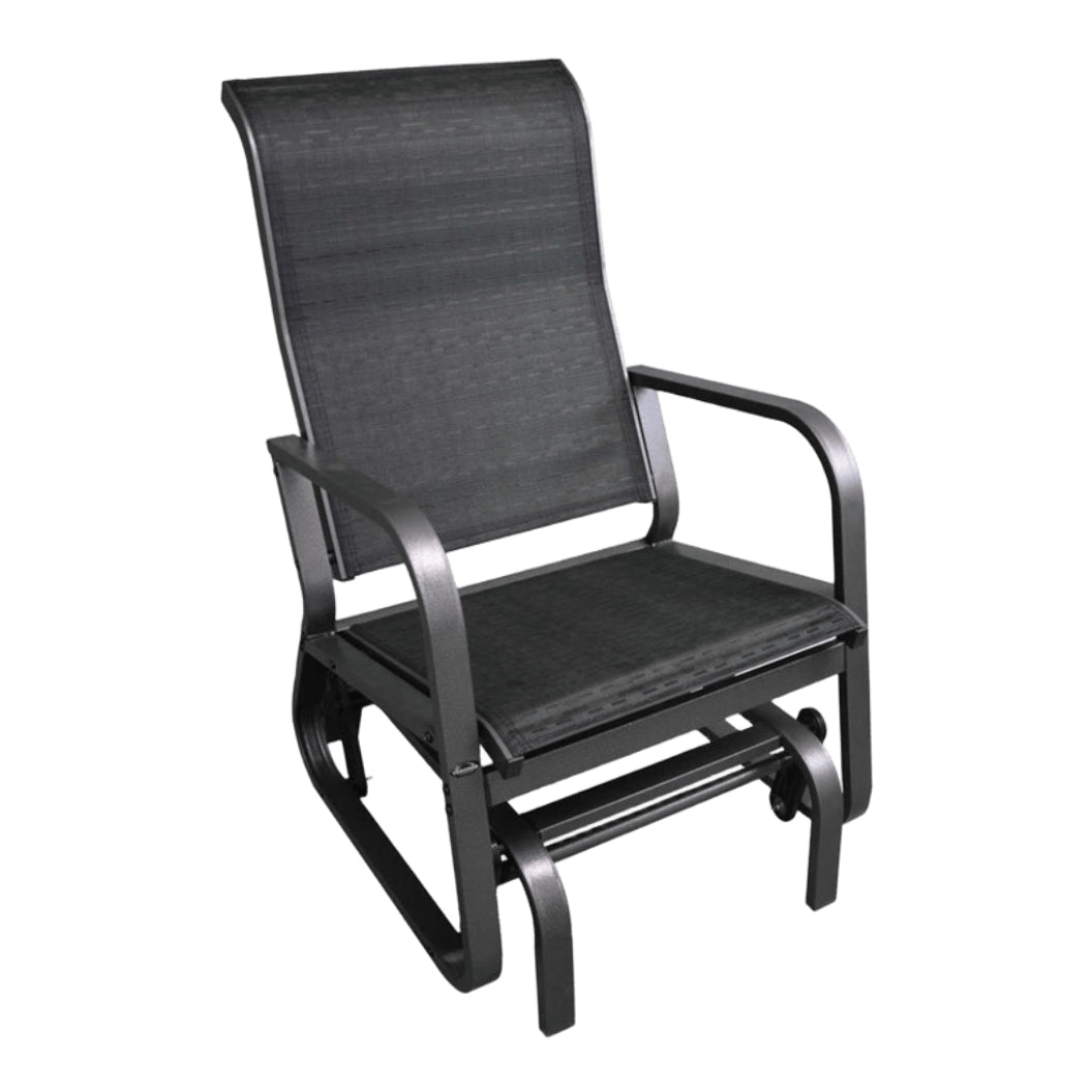 Chaise berçante ergonomique en tissu avec une structure en aluminium - Versas