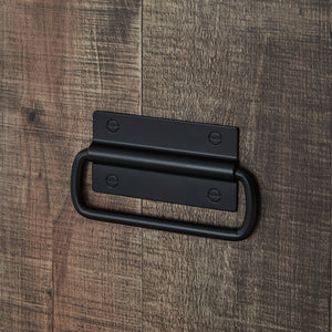 Table basse en bois/MDF brun rustique avec plateau relevable - Hollum