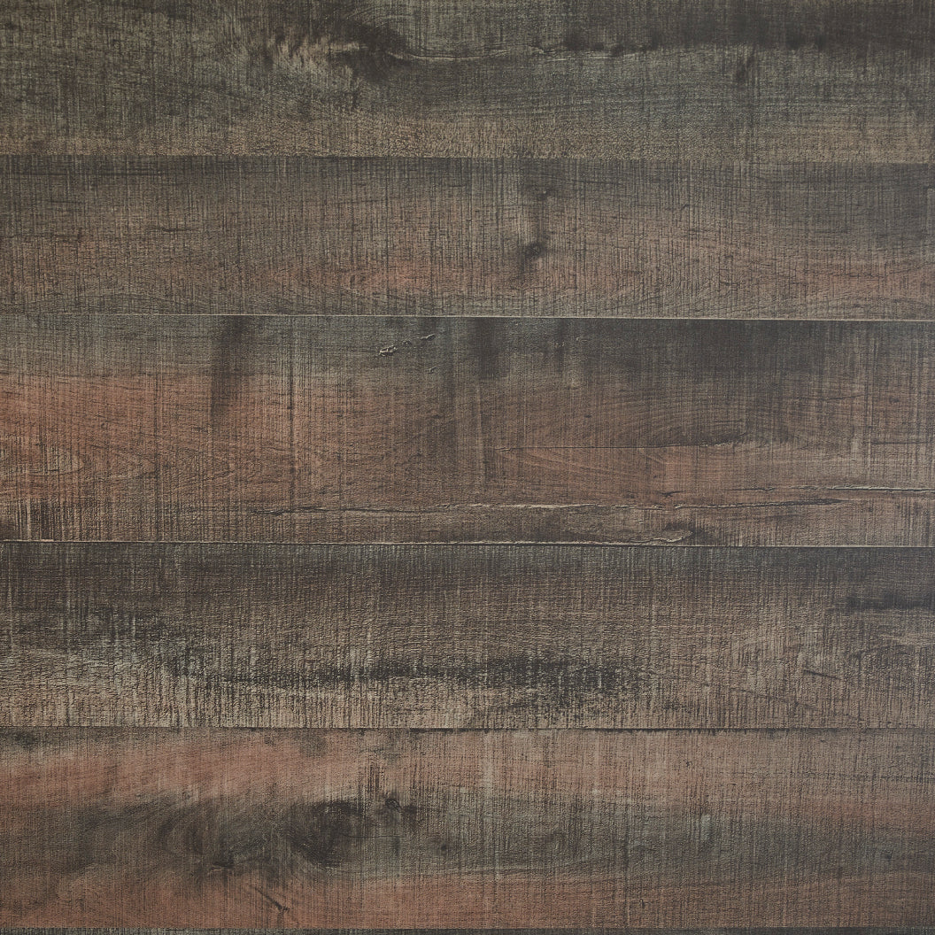 Table basse en bois/MDF brun rustique avec plateau relevable - Hollum