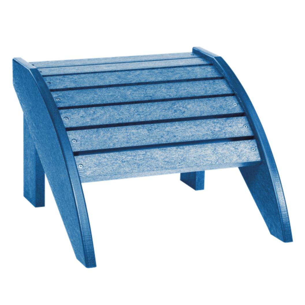 Repose pied bleu plastique recyclé - Adirondack