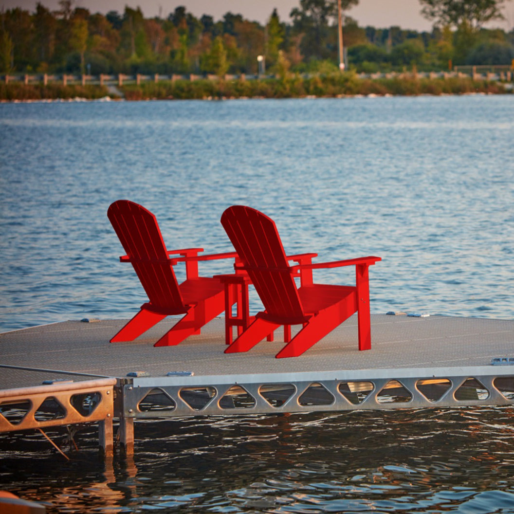 Table d'appoint extérieure en plastique recyclé - Addy T04