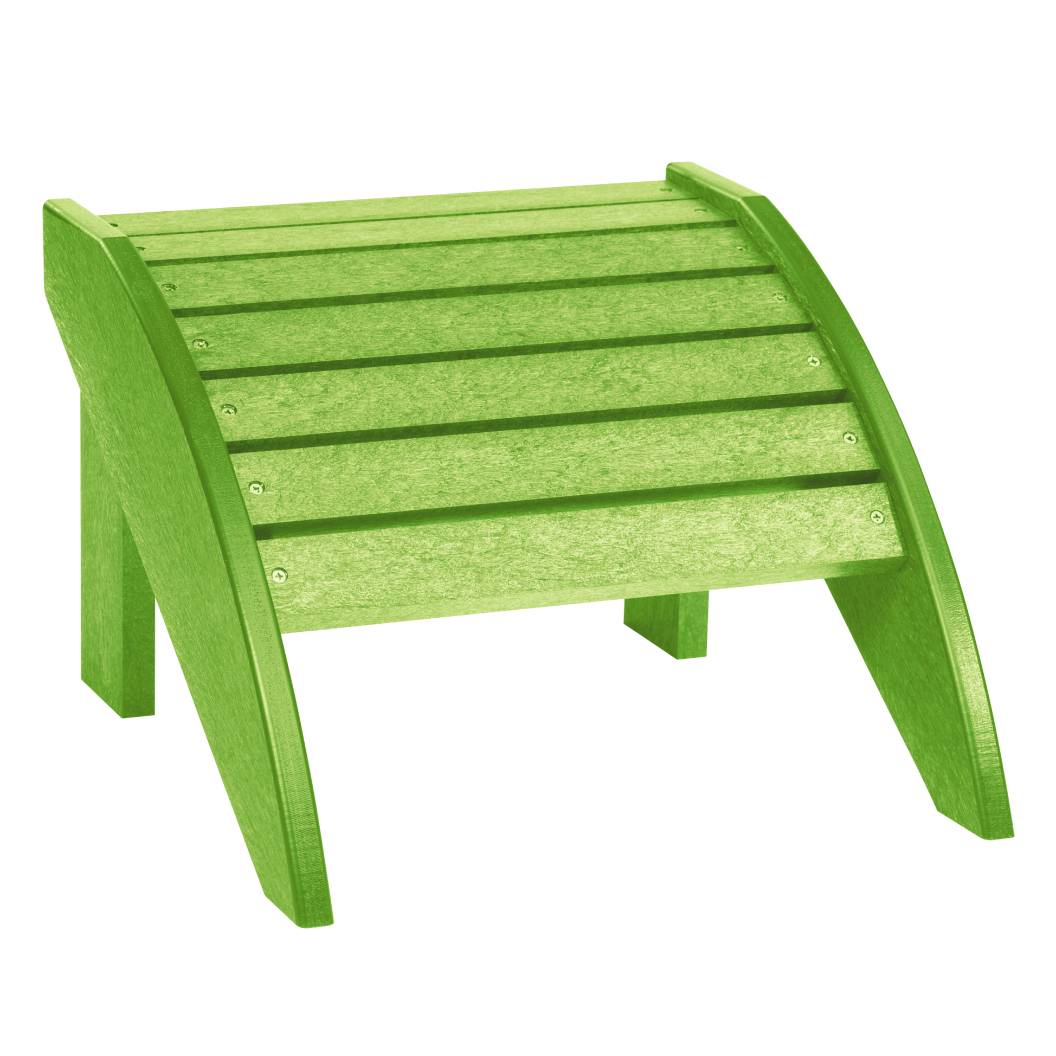 Repose pied vert plastique recyclé - Adirondack