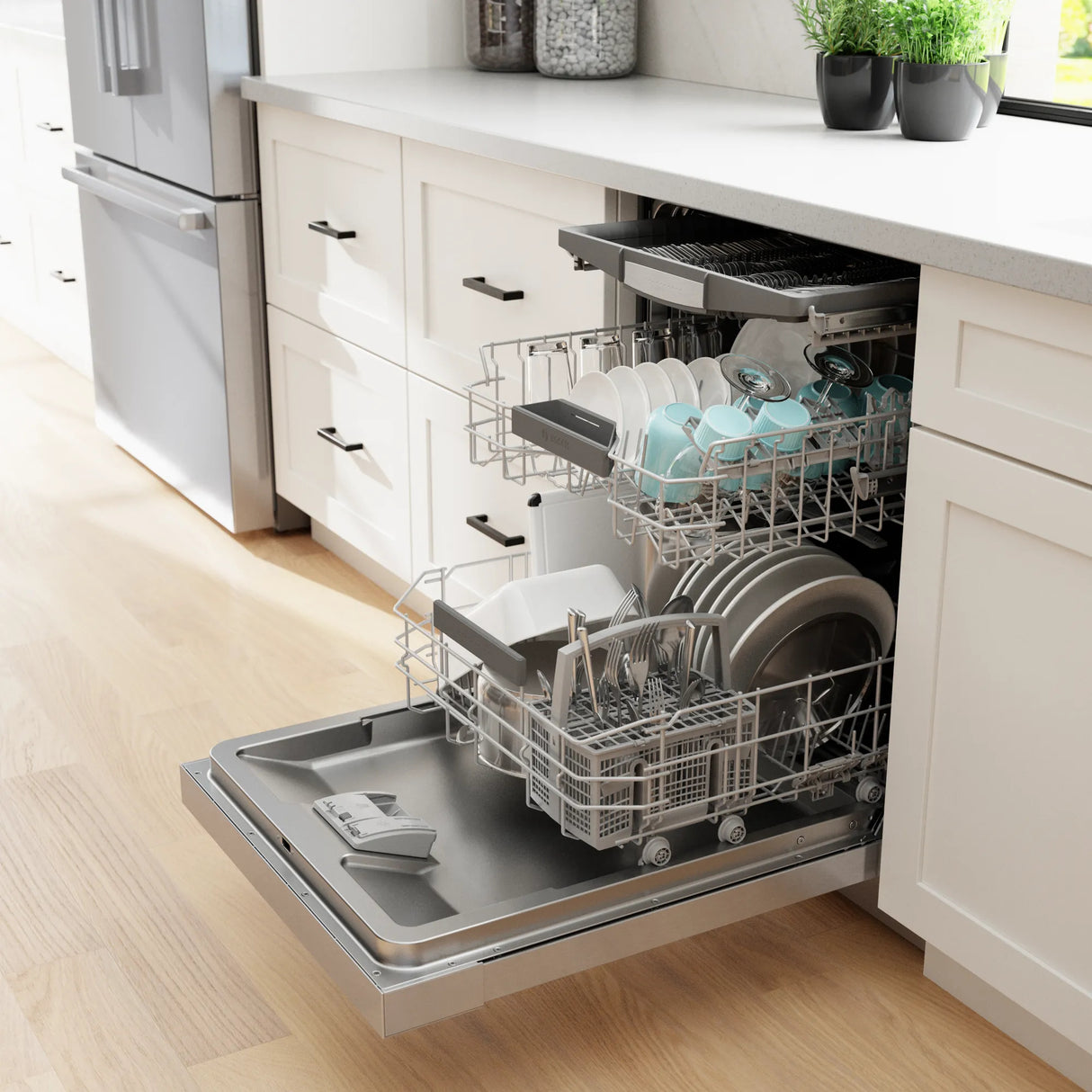 Lave-vaisselle intelligent encastrable 24 po. 46 dBA Inox - Série 300
