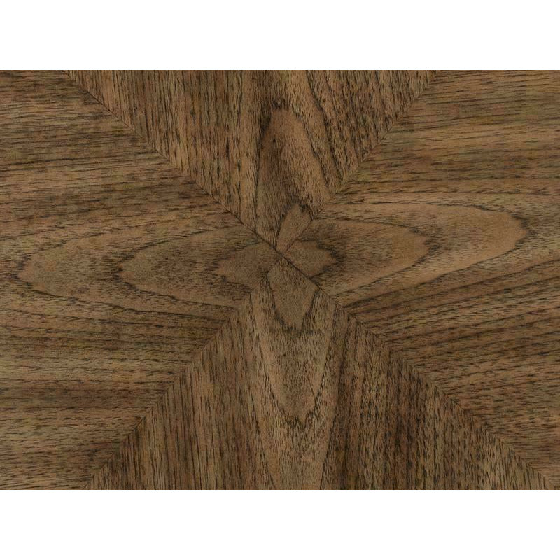 Table de bout Elora en verre et en bois noyer