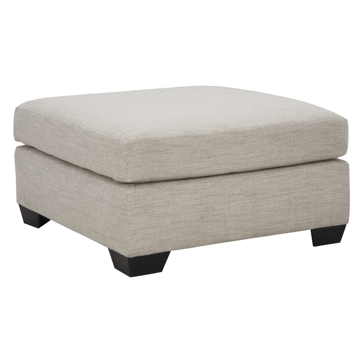 Ottoman surdimensionné Mahoney en tissu beige