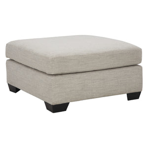 Ottoman surdimensionné Mahoney en tissu beige