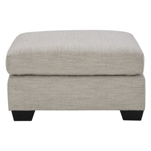 Ottoman surdimensionné Mahoney en tissu beige