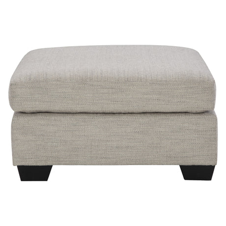 Ottoman surdimensionné Mahoney en tissu beige