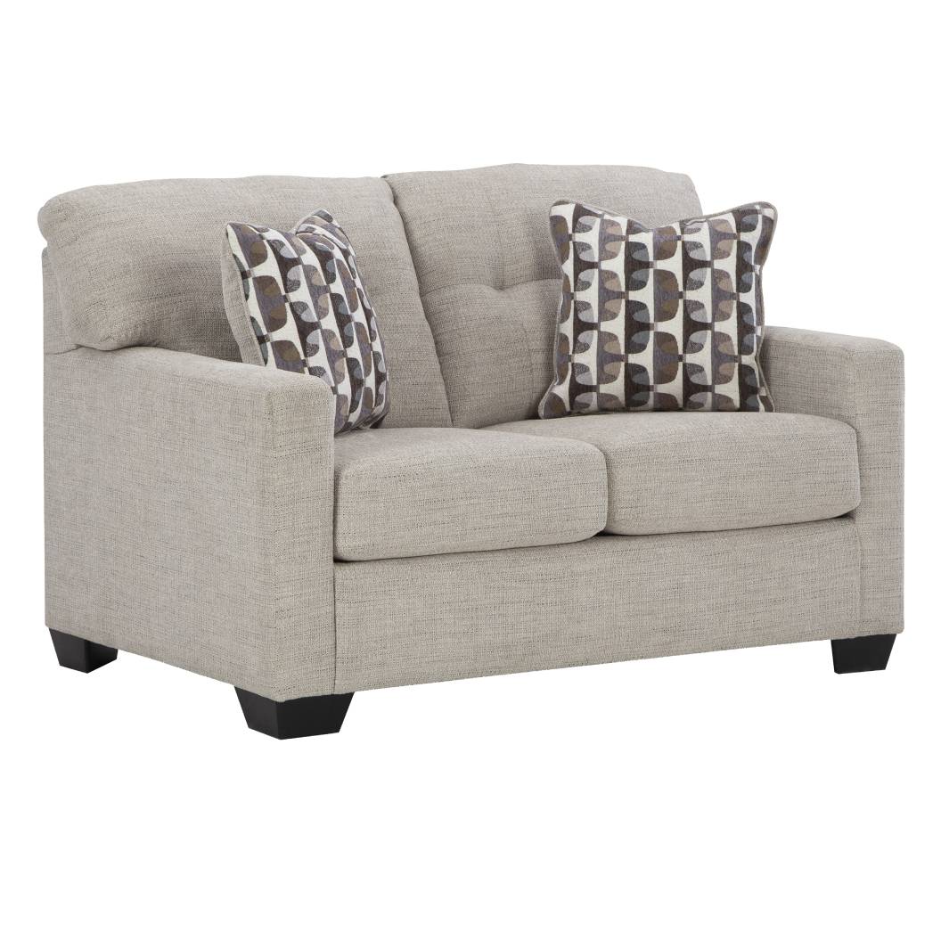 Causeuse beige pâle tissu - Mahoney