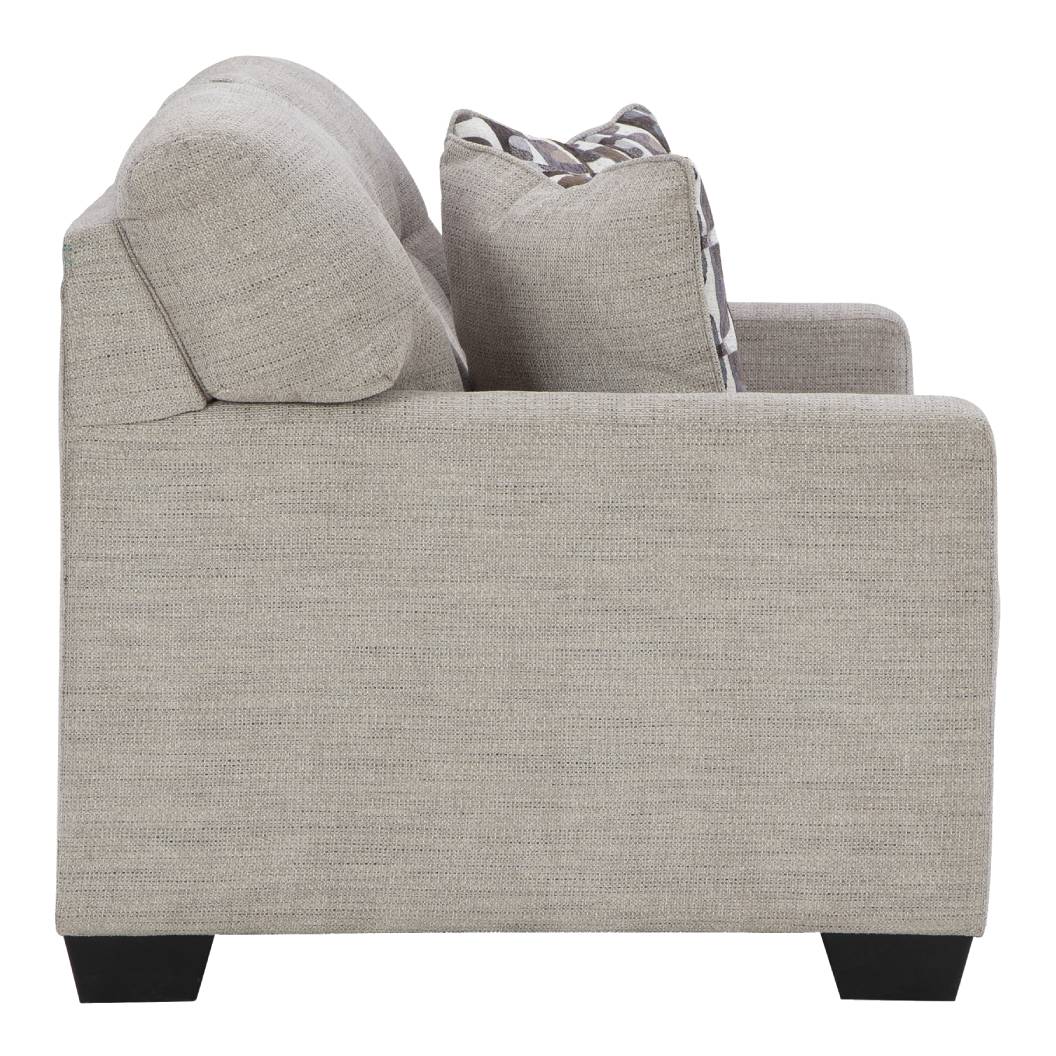 Causeuse beige pâle tissu - Mahoney