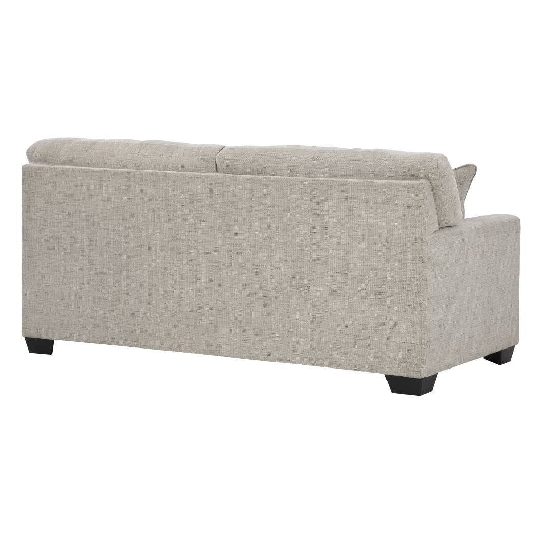 Sofa-lit double beige pâle tissu - Mahoney