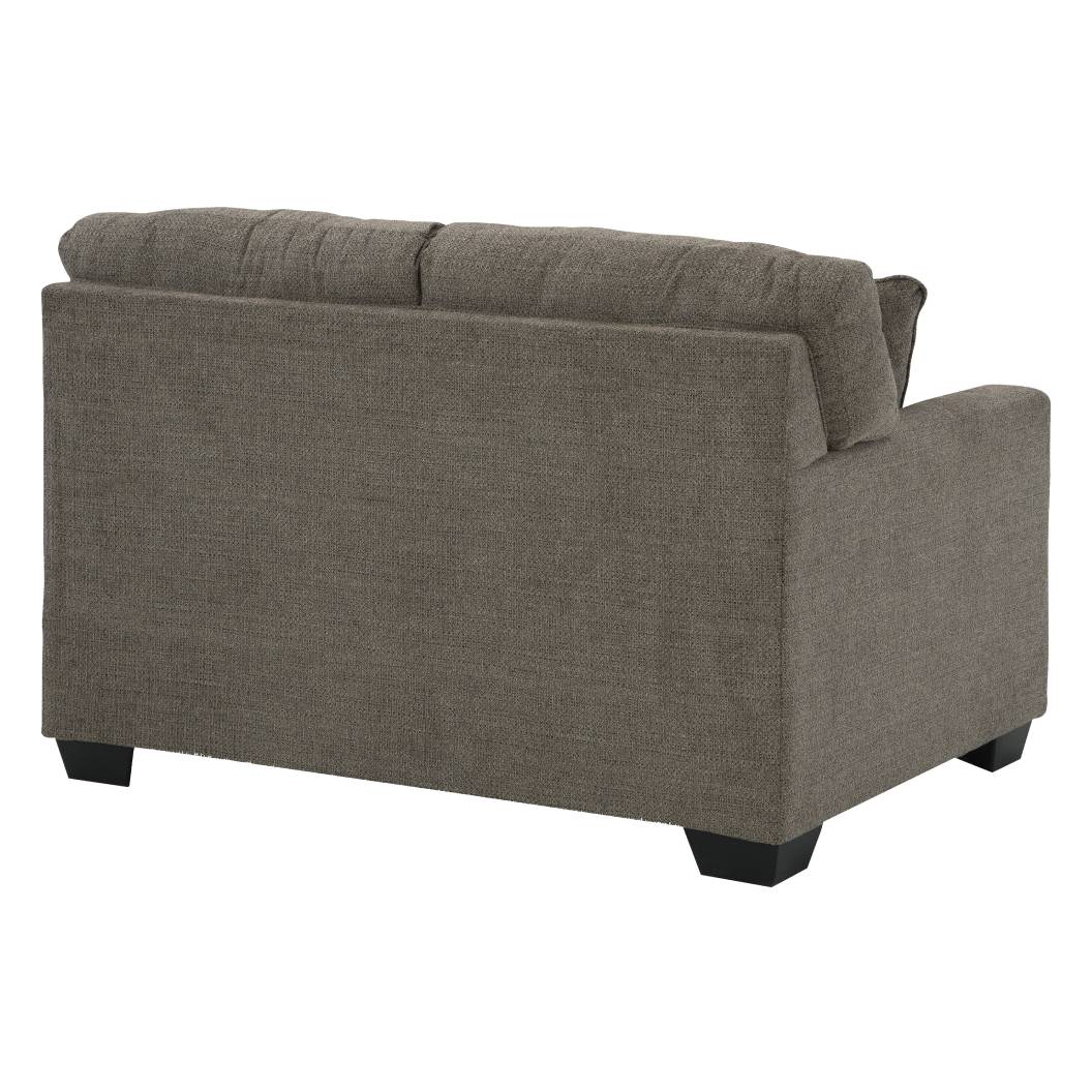 Causeuse en tissu brun - Mahoney