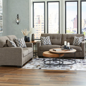Sofa condo brun tissu - Mahoney