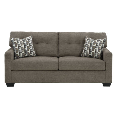 Sofa condo en tissu brun - Mahoney