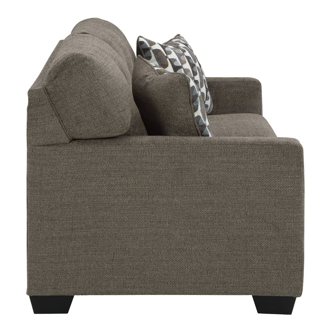 Sofa condo brun tissu - Mahoney