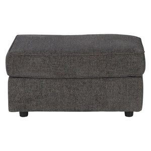 Ottoman Cascilla en tissu gris ardoise