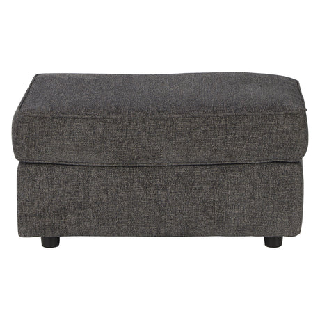 Ottoman Cascilla en tissu gris ardoise