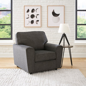Fauteuil en tissu gris ardoise - Cascilla