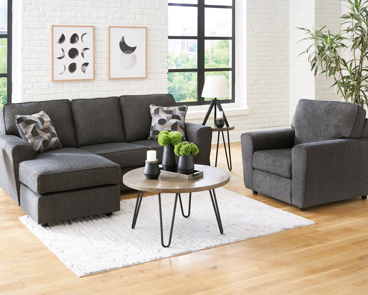 Fauteuil en tissu gris ardoise - Cascilla
