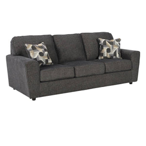 Sofa en tissu gris foncé - Cascilla