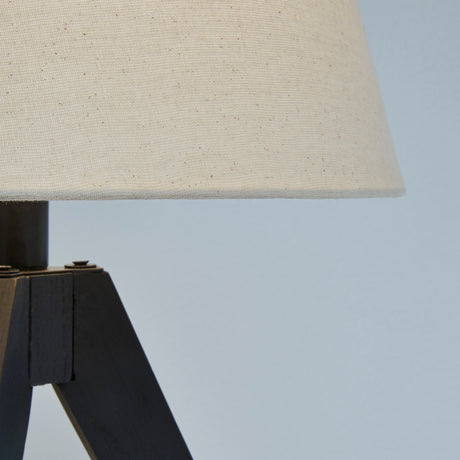 Ensemble de 2 lampe de table en bois noir 24po - Laifland