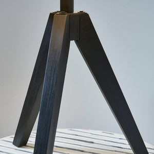 Ensemble de 2 lampe de table en bois noir 24po - Laifland