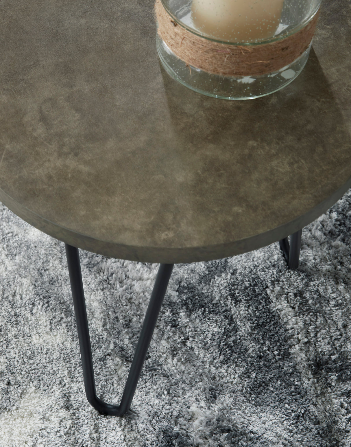 Ensemble de 3 tables Hadasky en mélamine et acier