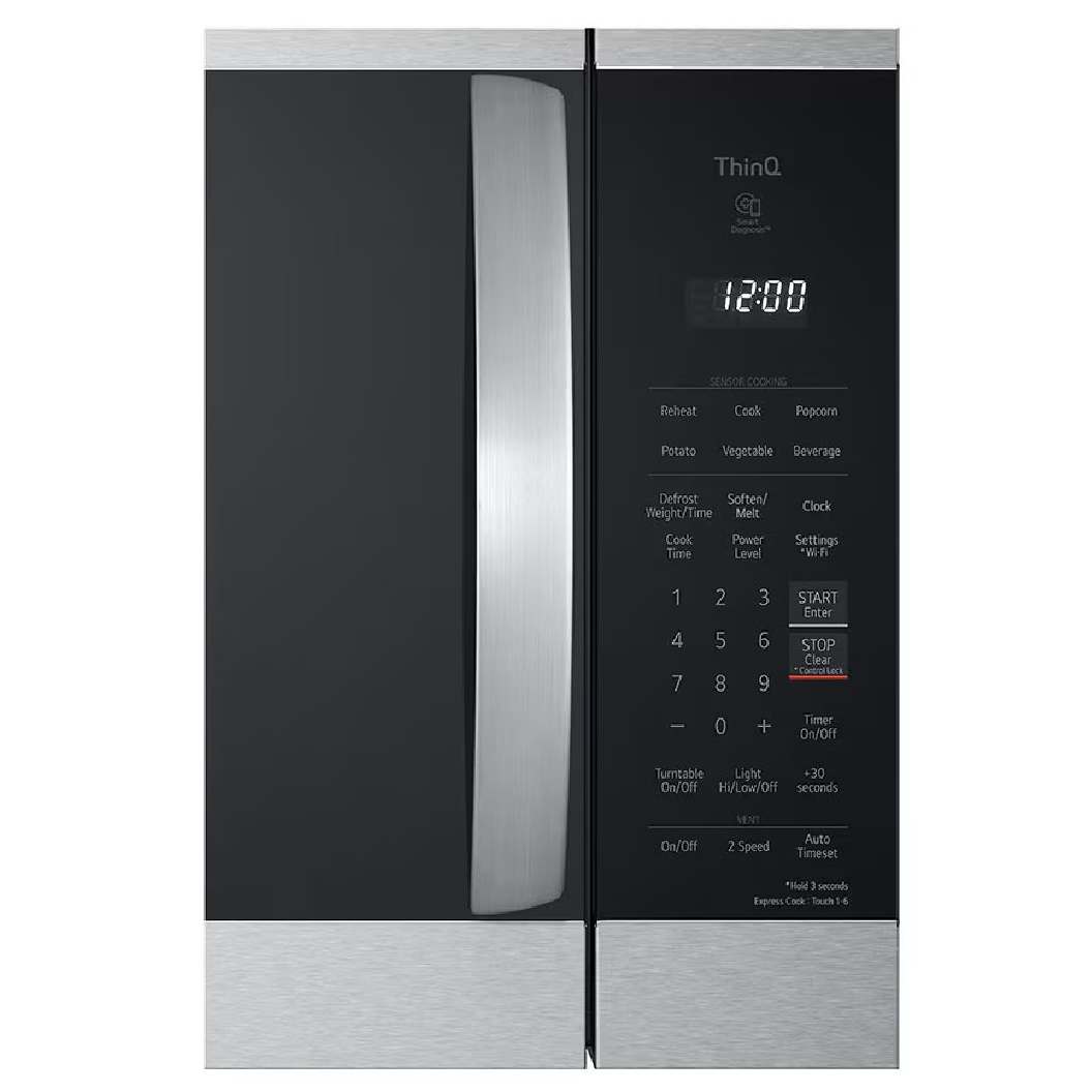 Micro-ondes à hotte intégrée 30 po, 1,8 pi³ Inox avec IA