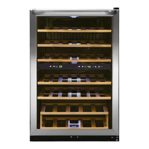 Refroidisseur à vin 22 po, 45 bouteilles Inox à 2 zones