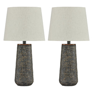 Ensemble de 2 lampes de table en métal bronze 24po - Chaston