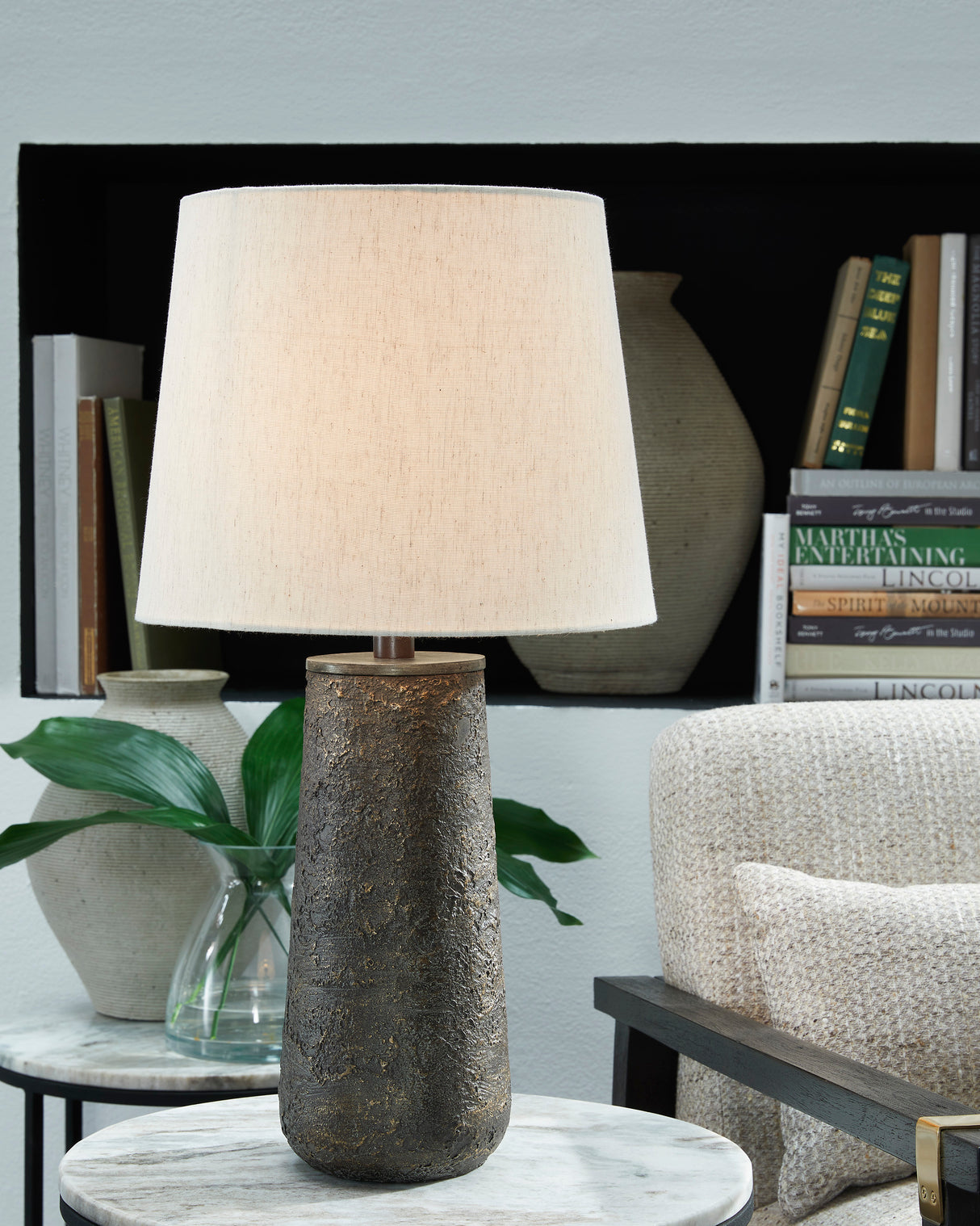 Ensemble de 2 lampes de table en métal bronze 24po - Chaston