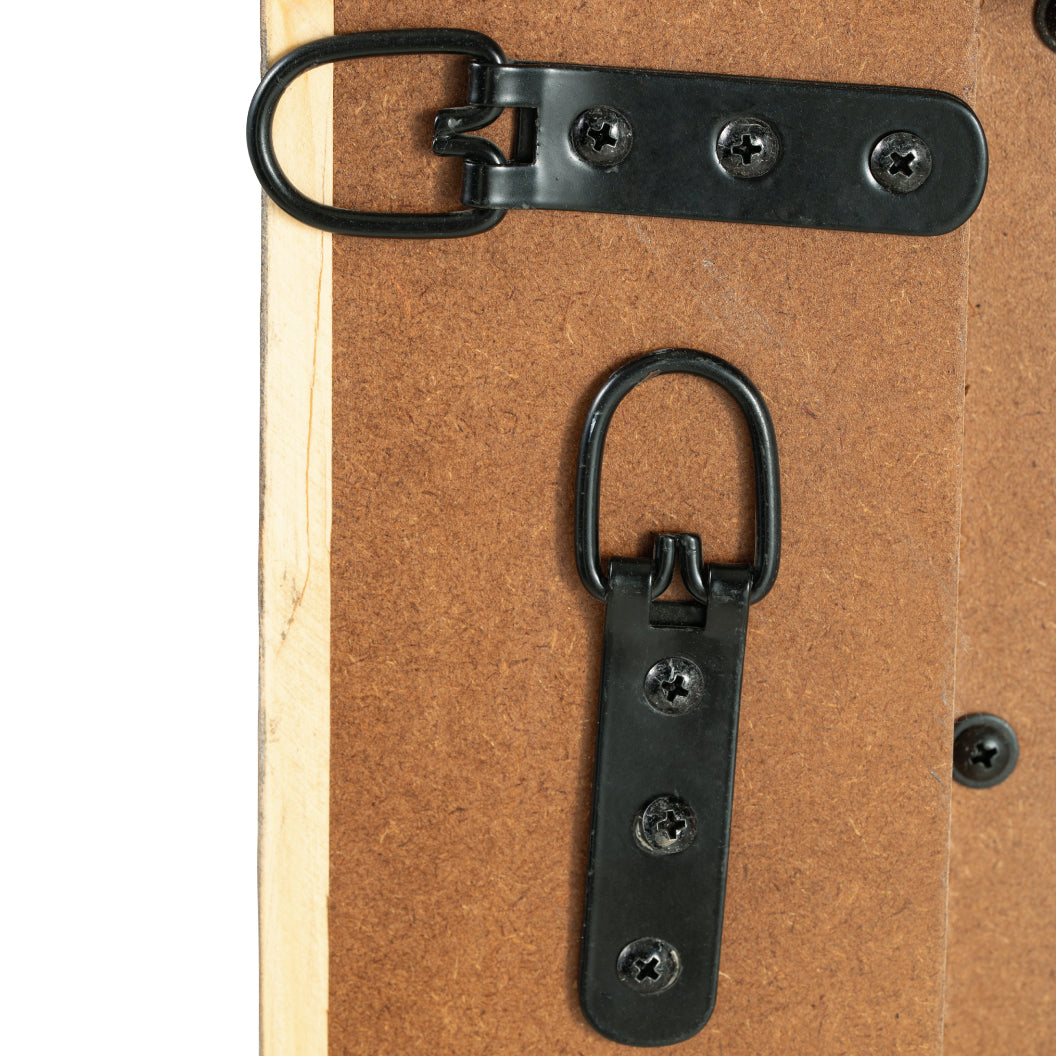 Miroir avec un cadre en bois brun vieilli 30 x 40 po - Waltleigh