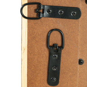 Miroir avec un cadre en bois brun vieilli 30 x 40 po - Waltleigh