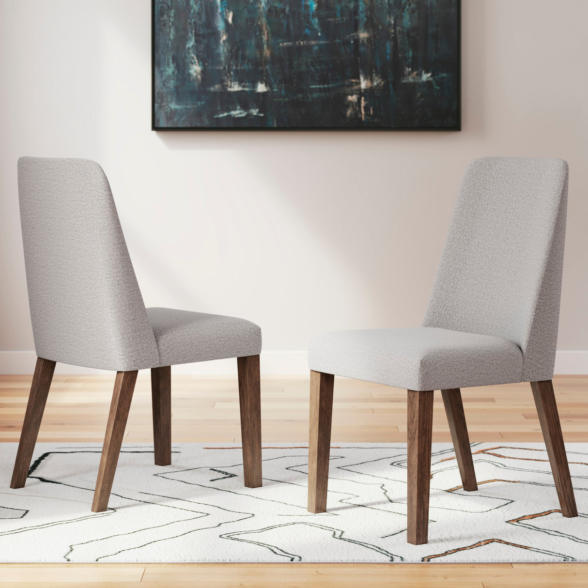 Ensemble de 2 chaises de salle à manger rembourrées - Lyncott