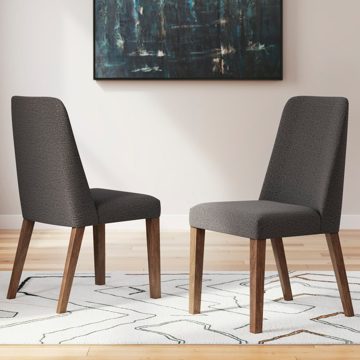 Ensemble de 2 chaises de salle à manger rembourrées - Lyncott