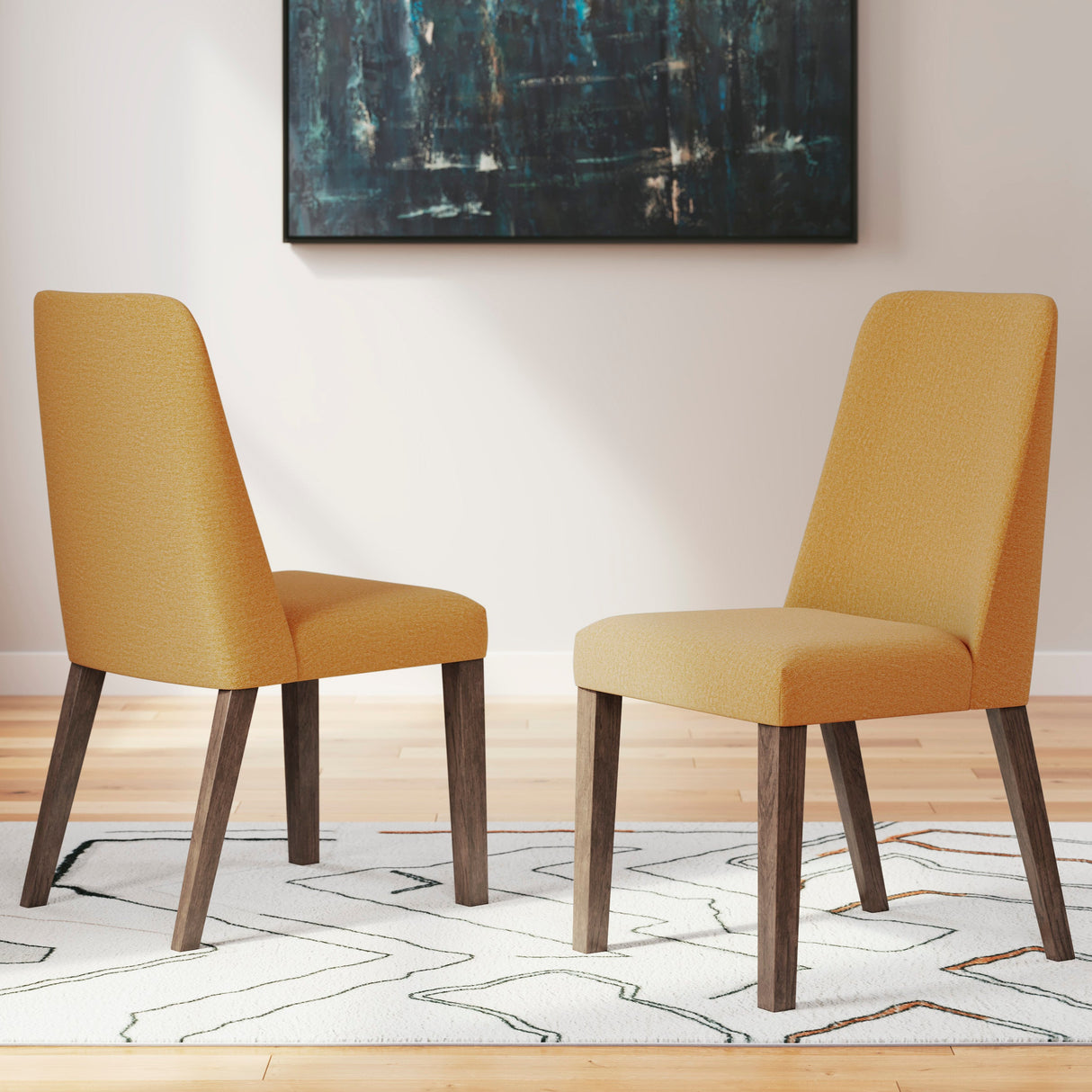 Ensemble de 2 chaises de salle à manger rembourrées - Lyncott