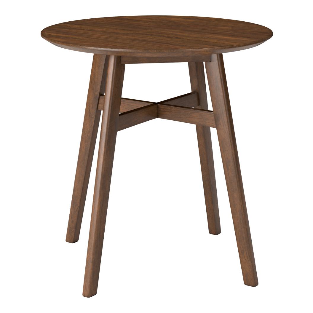 Table de salle à manger bois brune bistro - Lyncott