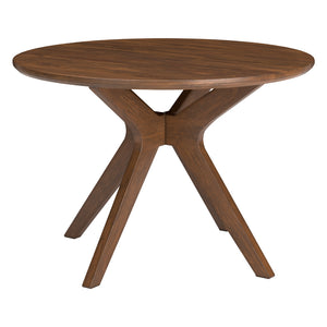 Table de salle à manger en bois brune - Lyncott