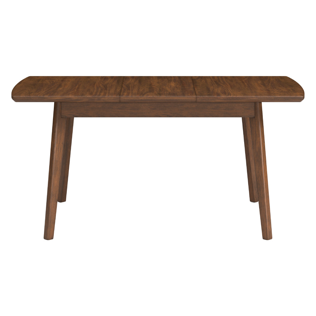 Table de salle à manger bois brune extensible - Lyncott