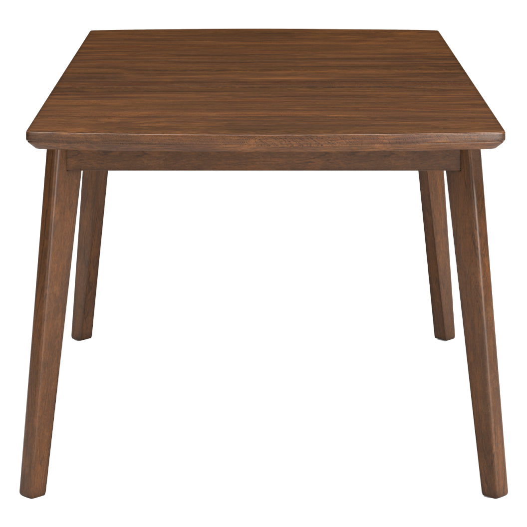 Table de salle à manger bois brune extensible - Lyncott