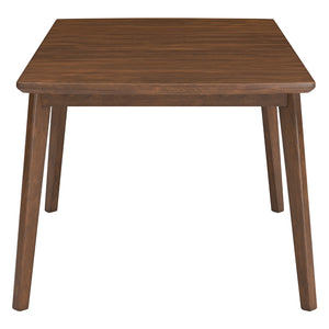Table de salle à manger bois brune extensible - Lyncott