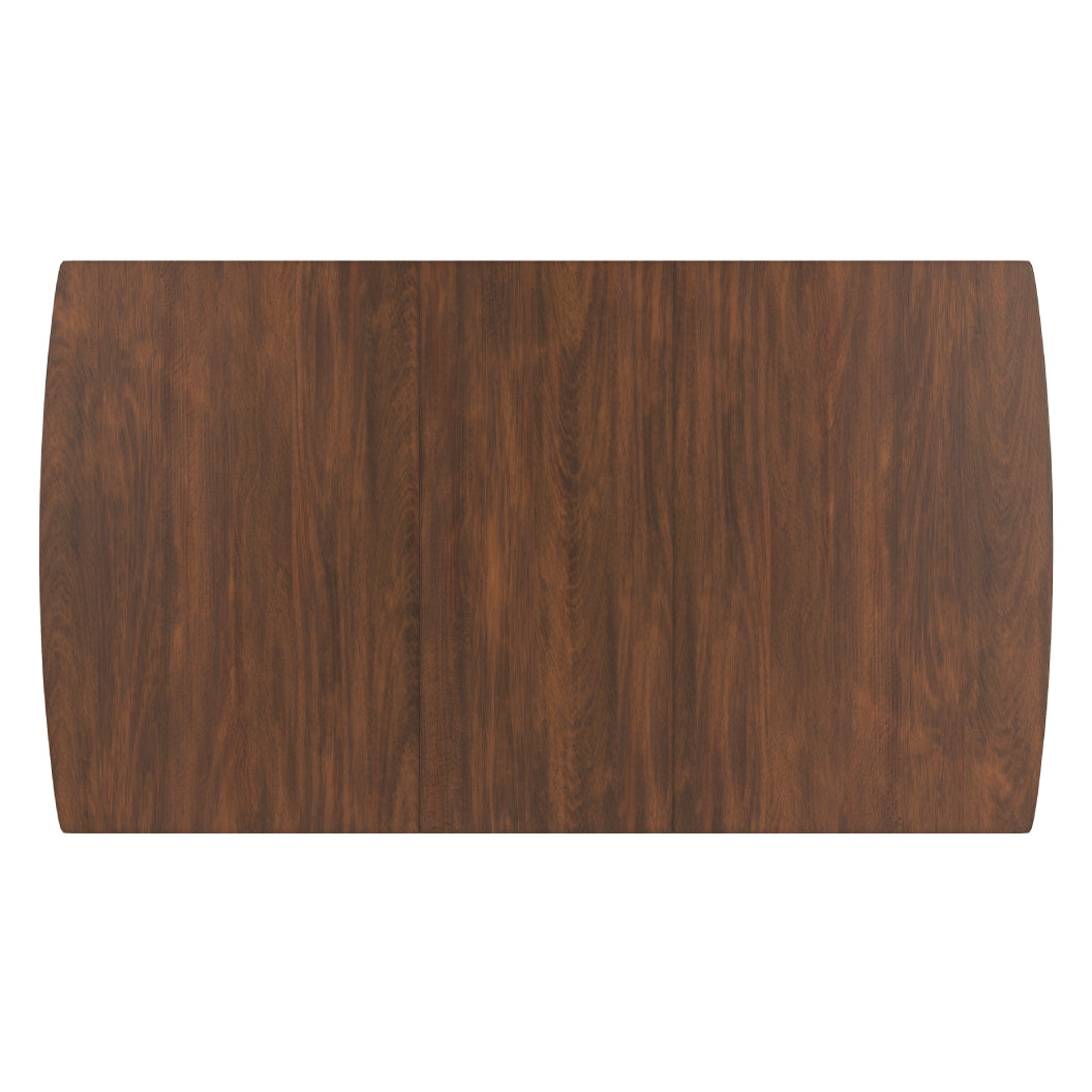Table de salle à manger bois brune extensible - Lyncott