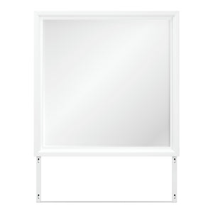 Miroir de bureau en bois/MDF blanc - Fortman