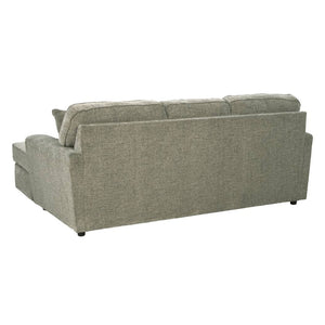 Sofa en tissu beige avec chaise longue - Cascilla