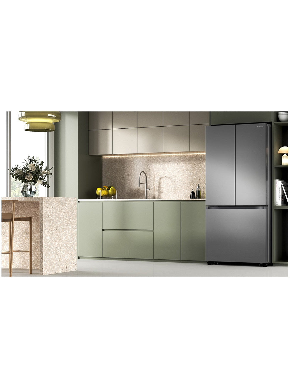 Réfrigérateur portes françaises Inox 33po